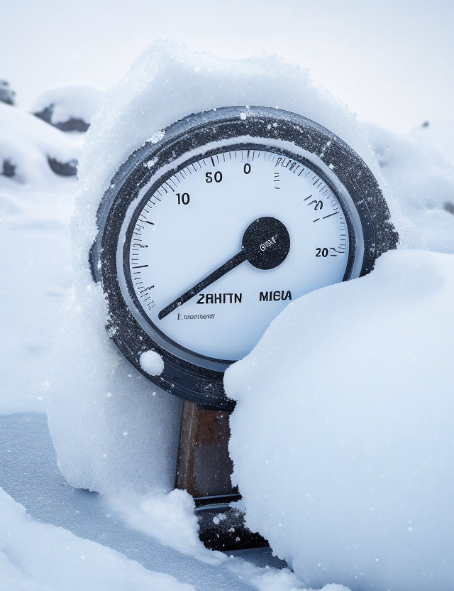 Picture depicting a freezing thermometer