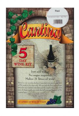 Cantina 5 Day Traditional Red Wine Kit